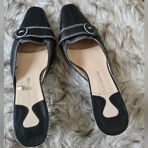 Jones New York Women's Heel Leather Slippers Size 8.5M 🌴